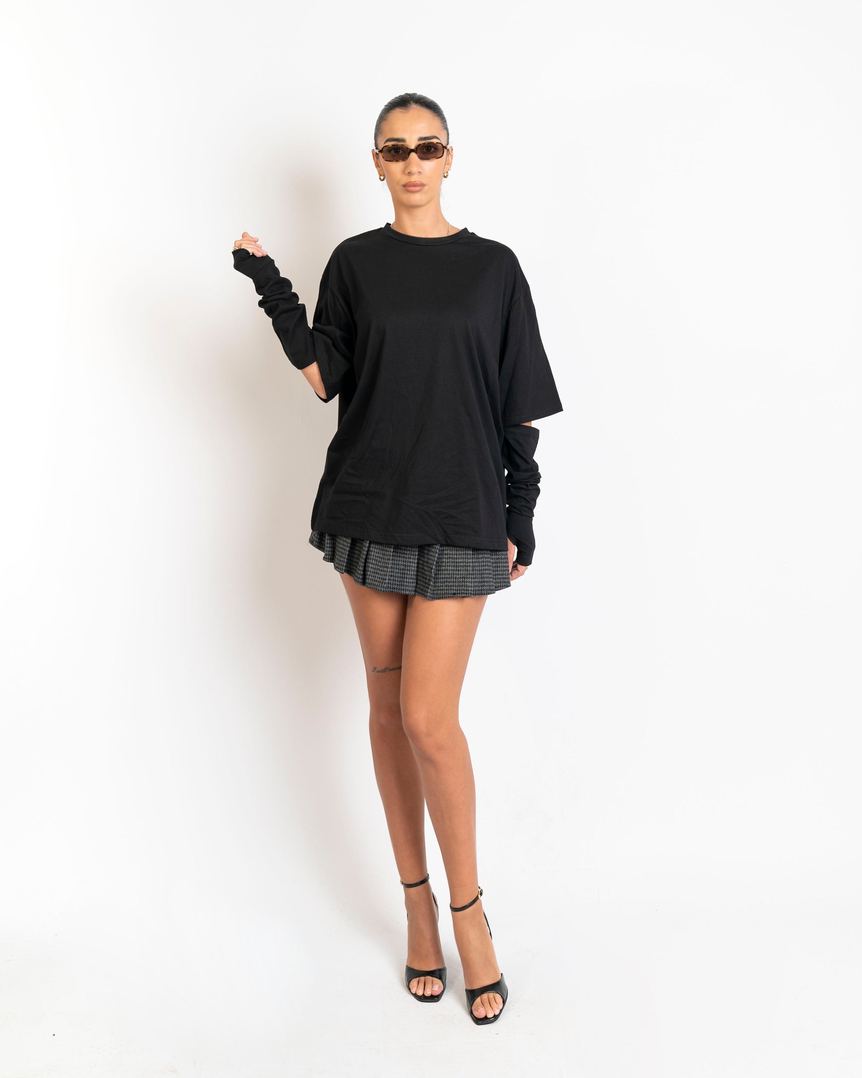 Maglia con manicotti