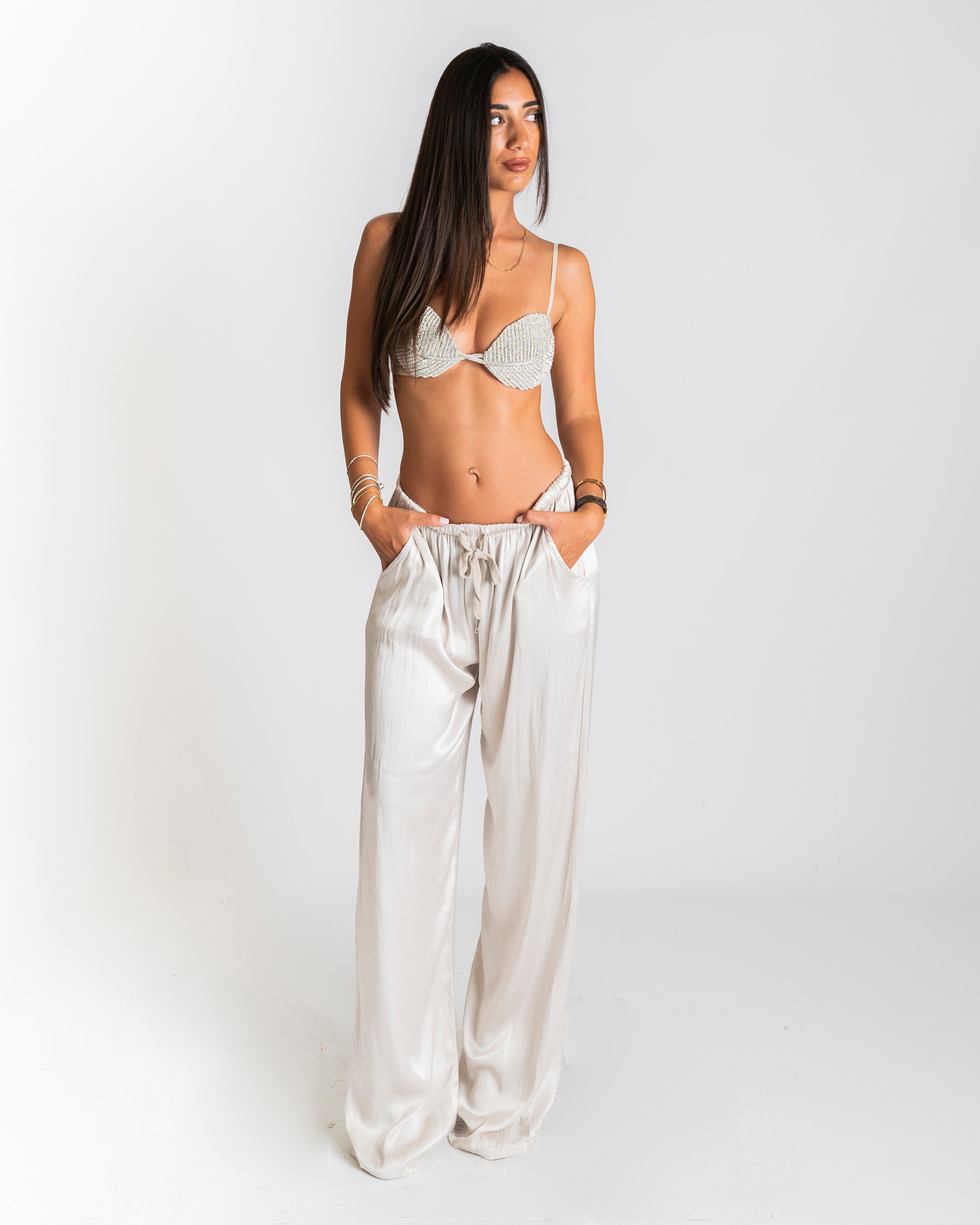 Pantaloni satin